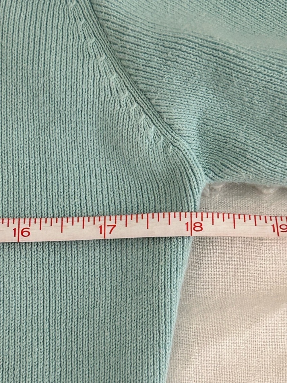 Finity 2 Pc Twinset Cardigan & Sleeveless Top 100% Cotton Knit Mint Green Sz PL - Picture 11 of 16